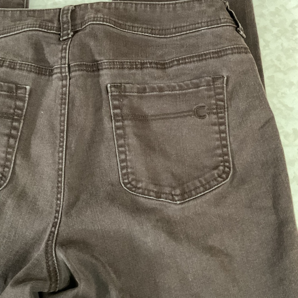 Chino’s women’s Brown Denim Jeans size 15 short - Picture 2 of 6